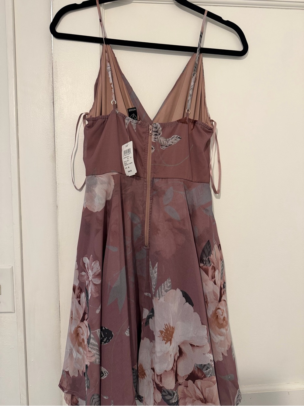 Windsor Mauve Floral Wrap Midi Dress - Picture 2 of 3